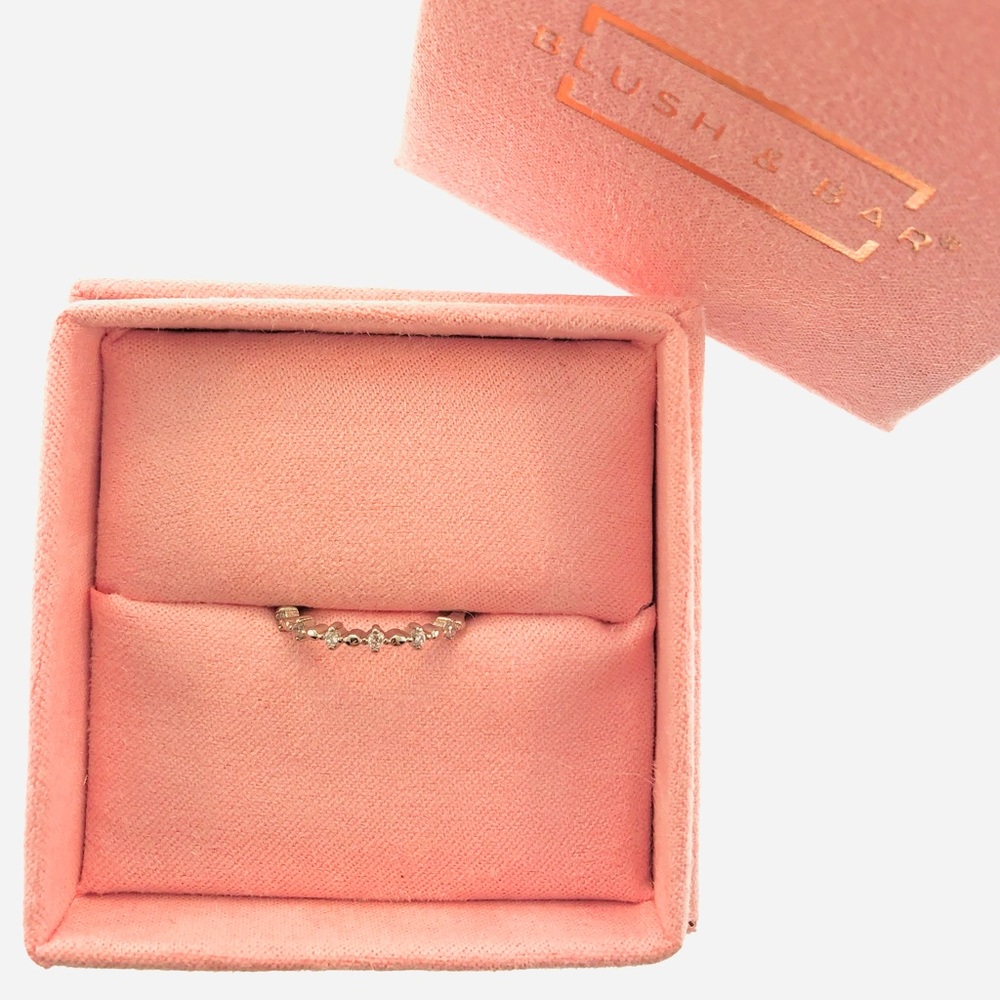 Women’s Blush & Bar Sterling Silver Nicolette Stackable Ring